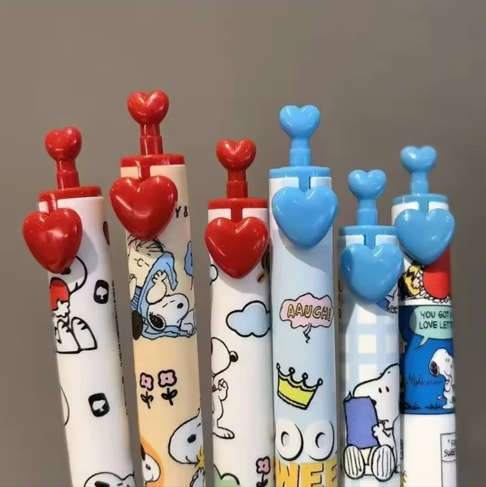 Snoopy Gel Pen Set with Cartoon Designs Set Of 6